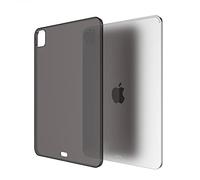 Asgens iPad Pro 11" Nero Transparente Case, Supporta Apple Pencil Charging Sottile Leggero Morbido TPU Silicone Assorbimento Degli Urti Cover Protettiva per iPad Pro 11" 2021