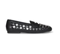 ASH - Bali Mocassino con Punta Squadrata e Tessuto Aperto con Borchie - - Shoes - Donna - Nero - 41 EU