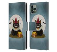 ASH EVANS GATTI NERI 2 CUSTODIA COVER A PORTAFOGLIO PER APPLE iPHONE TELEFONI