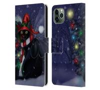 ASH EVANS GATTI NERI CUSTODIA COVER A PORTAFOGLIO PER APPLE iPHONE TELEFONI