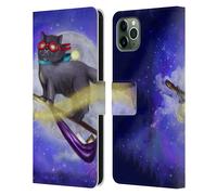 ASH EVANS GATTI NERI CUSTODIA COVER A PORTAFOGLIO PER APPLE iPHONE TELEFONI