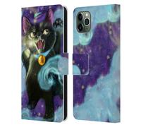 ASH EVANS GATTI NERI CUSTODIA COVER A PORTAFOGLIO PER APPLE iPHONE TELEFONI