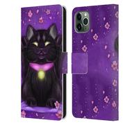 ASH EVANS GATTI NERI CUSTODIA COVER A PORTAFOGLIO PER APPLE iPHONE TELEFONI
