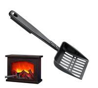 Ash Hand Shovel - Household Fireplace Trowel | Metal Fireplace Ash Shovel | Charcoal Spoon Versatile Metal Ash Shovel for Fireplace Cleaning Outdoor BBQ Grills Hollow out Wood Stove Ash Sifter