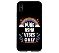 ASHA Vibes Only Cute Retro Girls ASHA Name Custodia per iPhone XS Max