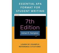 Ashan R Hampton Essential APA Format for Student Writing (Tascabile)