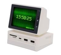 ASHATA 2026 Aggiornamento Schermo Mini PC da 3,5 Pollici, Display della Temperatura dello Schermo Secondario HD con Hub USB, per Presentazioni Fotografiche di velocità della