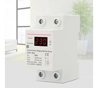 ASHATA 230V 40A Riavvio Automatico Protezione da Sovratensione e | Design modulare, componenti elettronici di alta qualità, indicatori luminosi verdi rossi, montaggio su guida DIN,