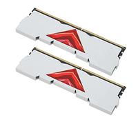 ASHATA 2pcs DDR4 RAM 8GB 3600MHz, 2pcs Modulo di Memoria Desktop, PC4 28800U Metallo 1.35V Dissipazione del Calore Modulo di Memoria Desktop per Ufficio (Bianco)