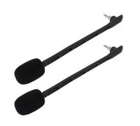 ASHATA 2pcs Sostituzione del Microfono per Astro A40 A40 TR ABERANO DI GIOCO 3,5 Mm Rumore Staccabile Che Cancella il Microfono Boom (BLACK)