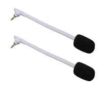 ASHATA 2pcs Sostituzione del Microfono per Astro TR ABERANO DI GIOCO 3,5 Mm Rumore Staccabile Che Cancella il Microfono Boom (WHITE)