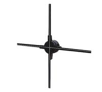 ASHATA 3D Ologramma Fan Display Projector, Display pubblicitario a LED Proiettore olografico 1080P 3D Ologramma olografico Player 65CM, Supporto per Windows/Android 100-240V(Nero)
