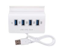 ASHATA 4 Porte USB 2.0 Hub Interfacce Multiple OTG Hub Adapter Convertitore di Trasmissione Dati per Tablet Phone Desktop Compatibile per OS, per,