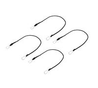 ASHATA 4pcs Rete da Pallavolo Cinghie di Tensione Regolabili Resistente | Corda in nylon resistente, fibbia in metallo antiruggine, facile controllo della tensione, ancoraggio sicuro della rete,