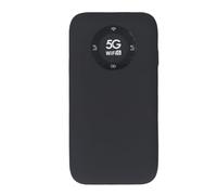 ASHATA 5G Hotspot Mobile, Router con Slot per Schede SIM, Router Hotspot Mobile WiFi 6 Supporta 16 Dispositivi, Batteria da 7100 mAh, Porta di Ricarica USB C, per Viaggi (Black)