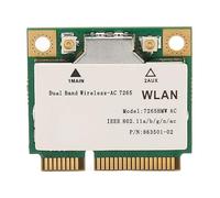 ASHATA 7265HMW Scheda di Rete PCIE Scheda WiFi, Scheda di Rete Wireless, 1200Mbps 2.4 5Ghz Bluetooth 4.2 Mini PCIE Interfaccia WiFi Adattatore per Windows 7 8 10
