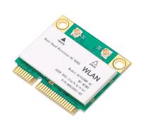 ASHATA 8265HMW Scheda di Rete Wireless, Mini PCI - E Wi - Fi 802.11ac Dual Band 2.4G / 5G, per ASUS/per Acer/per dell/per/per Toshiba/per, per Win 7/8 / 8.1/10 / Chrome/Linux