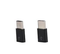 ASHATA Adattatore da Micro USB a Tipo C OTG Confezione da 2, Adattatore USB C per Sincronizzare il Trasferimento dei Dati e la Ricarica, Convertitore da Micro a Tipo in Lega di Alluminio per e Altro