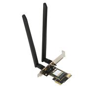 ASHATA Adattatore di Rete PCIe, Scheda Gigabit Ethernet PCI Express, RTL8822CE 2.4G 5G Dual Band 1200Mbps Bluetooth 5.0 Scheda di Rete Wireless Desktop PCIEx1