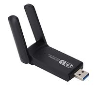 ASHATA Adattatore di Rete Wireless Dual Band USB 3.0 Mini, Adattatore WiFi USB 1200M Scheda di Rete Gigabit Dual Band 2.4G + 5G per PCLaptop Desktop, per Windows Vista XP 7 8 10