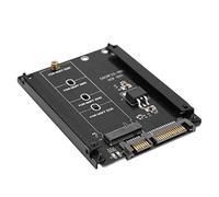 ASHATA Adattatore M.2 NGFF a SATA, 22Pin M.2 NGFF SSD a SATA Adapter Converter Card, ad Alte Prestazioni da M.2 a SATA B Key Adapter Card, Compatibile per WinXP / 8/7 / Linux/Mac Black