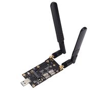 ASHATA Adattatore NGFF da M.2 a USB3.0, Modem LTE con Doppio Slot per Scheda SIM con Viti per Antenne e Trasmissione Veloce e Stabile, per Modulo LTE/4G/5G