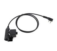 ASHATA Adattatore per Auricolare con Spina per Cavo PTT U94 Compatibile per walkie-Talkie Baofeng UV - 5R TK - 3107, con Elemento Z-Tac, 3,3 Piedi