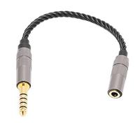 ASHATA Adattatore Stereo Bilanciato da 4,4 Mm a 3,5 Mm, Cavo HiFi Placcato in Oro per Amplificatore DAC per Cuffie