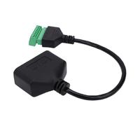 ASHATA Adattatore terminale a vite RJ45 femmina a 8 pin |CCTV DVR Modulo di espansione Ethernet per il trasferimento del segnale