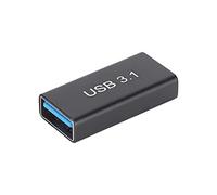 ASHATA Adattatore USB 3.1 Tipo C Femmina A USB A Femmina, Convertitore Dritto da 10 Gbps per Estensione Trasferimento Cavo Dati, Connettore Compatto Plug and Play in Lega di Alluminio