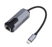 ASHATA Adattatore USB a Ethernet, Adattatore Ethernet Plug and Play, Convertitore da 5 Gbps 5000 Mbps Tipo C 3.0 a RJ45 Scheda di Rete Cablata per PC Desktop Portatile, con Copertura