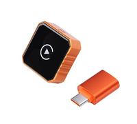 ASHATA Adattatore Wireless per Auto, WiFi Bluetooth, Supporto per e Auto, da Cavo a Wireless, Dongle di Riconnessione Automatica Rapida Plug and Play per Veicolo (Modello bianco)