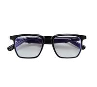 ASHATA AI Smart Glasses for Men Women, Bluetooth Glasses con Oltre 100 Lingue, Traduzione in Tempo Reale del Traduttore AI, con Microfono e Altoparlanti Integrati, per Musica e Chiamate (BLACK)
