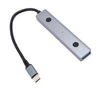 ASHATA AI VOCE HUB AI, Tipo C a USB 2.0 Adattatore di Registratore Audio AI, Trascrizione di Testo per Text a Tempo Reale per Laptop Tablet Desktops PC, Plug and Play