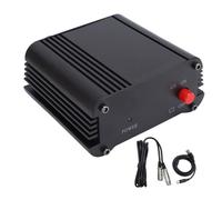 ASHATA Alimentatore a 48 V, Filtro di Rumore in Lega di Alluminio per Scheda Audio del Mixer Microfono, con Cavo Audio XLR per la Registrazione in Streaming Live