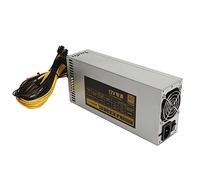 ASHATA Alimentatore Minerario da 2000 W, Supporto 8 GPU Potenza Mineraria GPU, Alimentatore Minerario per PC PSU 2U a Canale Singolo con Ventola di Raffreddamento, 10 X 6 Pin