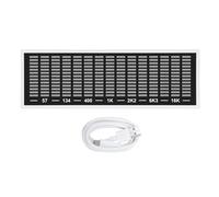 ASHATA Analizzatore di Spettro Audio con Display, LED Musica Display dello Spettro del Ritmo Vocale Rilevamento del Suono Luce Ambientale per Sala Giochi Home Theater KTV Party, Plug