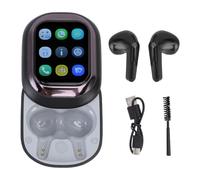 ASHATA Aurbosdi di Traduzione AI, 133 Lingue Translation Earbuds, 5.4 Traduttore in Tempo Reale con App, Custodia di Ricarica, per le attività di Viaggio (BLACK)