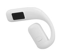 ASHATA Auricolare Wireless, Auricolare Bluetooth 5.5 Monoauricolare con Cancellazione del Rumore e Microfono Ruotabile, Bluetooth con Display della Batteria per Sport all'aria Aperta (WHITE)