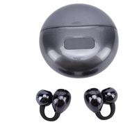 ASHATA Auricolari, Cuffie da Allenamento Wireless Display Digitale a LED Controllo Touch con Microfono a Cancellazione di Rumore, per la Corsa, il Nuoto, gli Sport All'aria Aperta (BLACK)