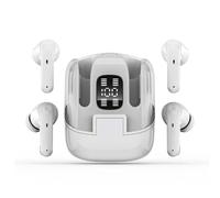 ASHATA Auricolari Wireless 4 in 1 Bluetooth, Cuffie Sportive In-ear, Riduzione del Rumore Stereo HIFI, con Custodia di Ricarica per Display Batteria per Smartphone Tablet Laptop