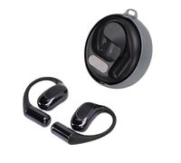 ASHATA Auricolari Wireless, Auricolari Bluetooth 5.49 con Display LED, Gancio per l'orecchio per Allenamento, Corsa, Riduzione del Rumore AI, Conduzione Ossea Ruotabile con Controllo Touch