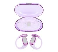 ASHATA Aurnoschi di Traduzione AI, Cuffie del Traduttore in Tempo Reale 164 Lingue con Bluetooth 5.49 e Custodia di Ricarica, per L'apprendimento degli Affari di Viaggio IOS Android (PURPLE)