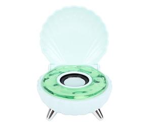 ASHATA Bellissimo altoparlante Bluetooth a forma di conchiglia con luce notturna morbida per la decorazione della casa, 1200 mAh (verde)