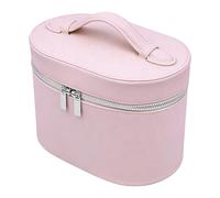 ASHATA Borsa Cosmetica Portatile Custodia Leggera per Trucco per Donne e Ragazze Materiale PU per Viaggi (PINK)