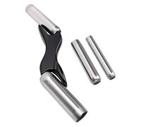 ASHATA Bricklaying Jointer Tool 4 Misure Acciaio Inox per Mattone (BLACK) | Testine intercambiabili, impugnatura ergonomica, cuciture per riparazione parete, custodia protettiva, struttura durevole