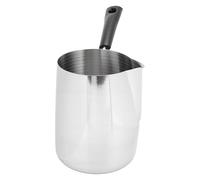 ASHATA Caffettiera Turca in Acciaio Inossidabile con Beccuccio a Becco D'aquila Durevole per Servire caffè, Burro, Latte per Piano Cottura a Induzione della Domestica (600 ml)