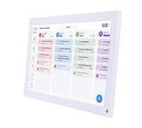 ASHATA Calendario Digitale da 15,6 Pollici, Display Interattivo Touchscreen HD Smart Family Planner, Programma dei Pasti, Grafico in Servizio, con App per 9.0, per Organizzare il 2025 (EU)