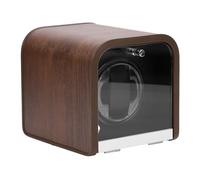 ASHATA Caricatore Automatico per Orologi, Scatola Portaoggetti in Legno con Funzionamento Silenzioso Regolabile in 5 modalità con Luce LED Morbida, per la Decorazione Domestica di