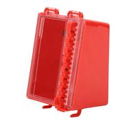 ASHATA Cassetta di Tagout per Blocco di Gruppo Portatile con Montaggio a Parete, Stazione Chiave a 8 Fori con Pannello Trasparente, Cassetta di Sicurezza in ABS Resistente all'usura per Sicurezza